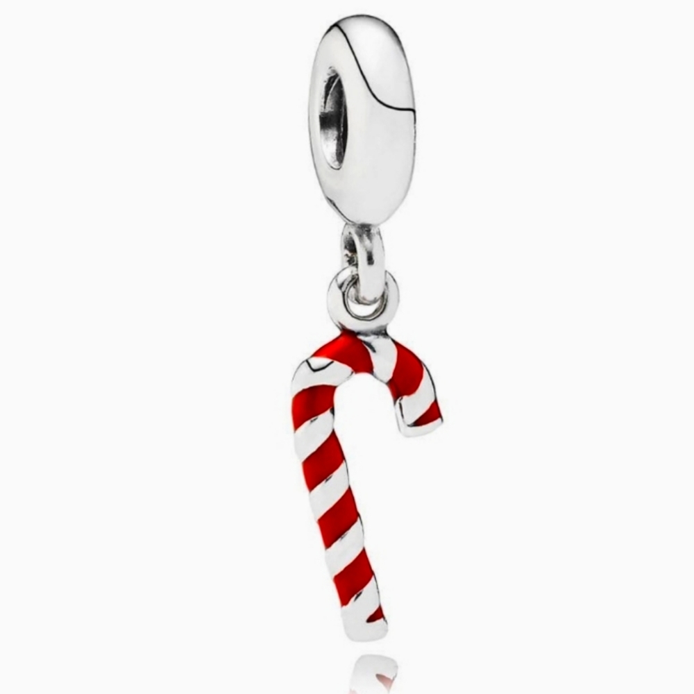 Pandora Candy Cane Dangle Charm